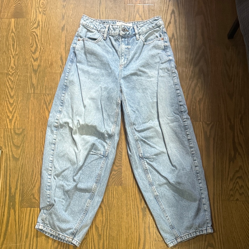 Light Blue Dynamite Denim Barrel Jeans